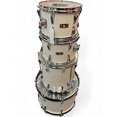 Used Yamaha 5 Piece 8000 SERIES Arctic White Drum Kit