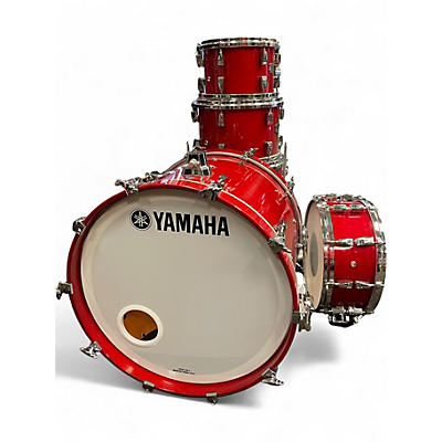 Used Yamaha 5 Piece Absolute Hybrid Autumn Red Drum Kit
