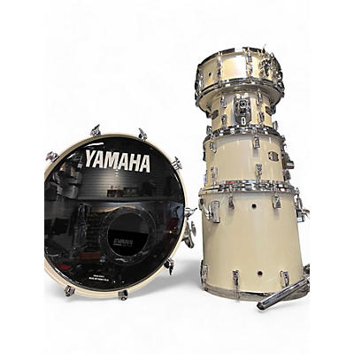 Used Yamaha 5 Piece Absolute Hybrid Maple Alpine White Drum Kit