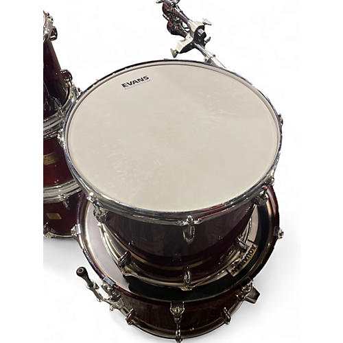 Used Yamaha 5 Piece BIRCH CUSTOM ABSOLUTE Wine Red Drum Kit Wine Red
