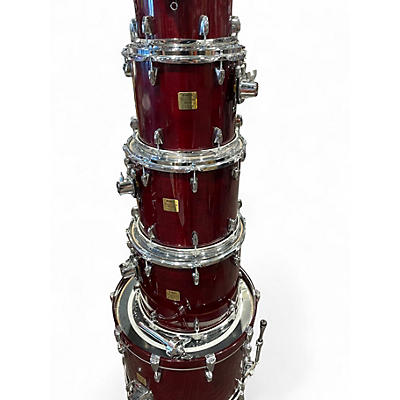 Used Yamaha 5 Piece Birch Custom Absolute Cherry Drum Kit