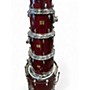 Used Yamaha 5 Piece Birch Custom Absolute Cherry Drum Kit Cherry