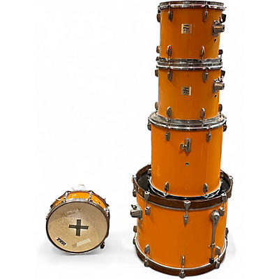 Used Yamaha 5 Piece DP SERIES Orange Drum Kit