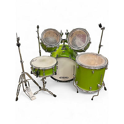 Used Yamaha 5 Piece Gigmaker Apple Green Drum Kit