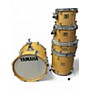 Used Yamaha 5 Piece Maple Custom Natural Drum Kit Natural