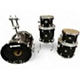 Used Yamaha 5 Piece Oak Custom Trans Black Drum Kit Trans Black