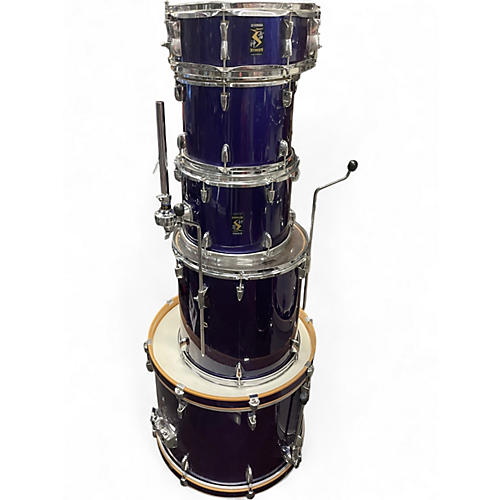 Used Yamaha 5 Piece RYDEEN Blue Drum Kit Blue