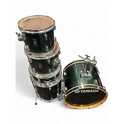 Used Yamaha 5 Piece RYDEEN SHELL PACK GREEN Drum Kit
