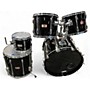 Used Yamaha 5 Piece Recording Custom Black Drum Kit Black