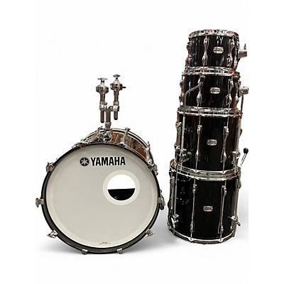 Used Yamaha 5 Piece Recording Custom Piano Black Drum Kit