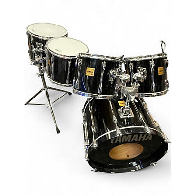 Used Yamaha 5 Piece Rock Tour Custom Black sparkle Drum Kit