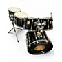 Used Yamaha 5 Piece Rock Tour Custom Black sparkle Drum Kit Black sparkle