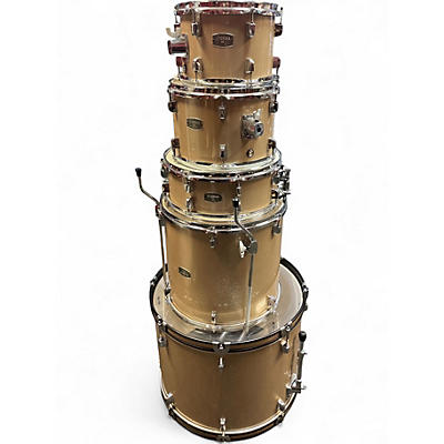 Used Yamaha 5 Piece Rydeen 5-Piece Shell Pack With 20" Bass Drum Champagne Glitter Drum Kit