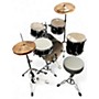 Used Yamaha 5 Piece STAGE CUSTOM W/ ZILDJIAN SI SERIES Black Drum Kit Black