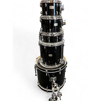 Used Yamaha 5 Piece Stage Custom 5-Piece Shell Pack Black Drum Kit