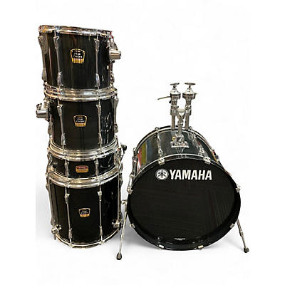 Used Yamaha 5 Piece Stage Custom Advantage Black Drum Kit