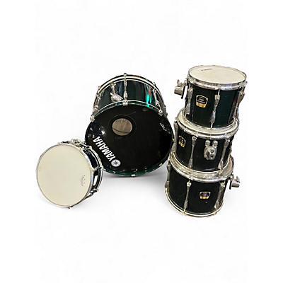 Used Yamaha 5 Piece Stage Custom Advantage Green Drum Kit