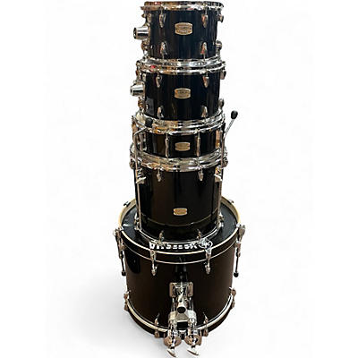 Used Yamaha 5 Piece Stage Custom Black Drum Kit