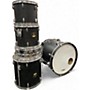 Used Yamaha 5 Piece Stage Custom Black Drum Kit Black