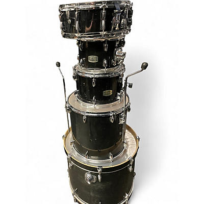 Used Yamaha 5 Piece Stage Custom Black Drum Kit