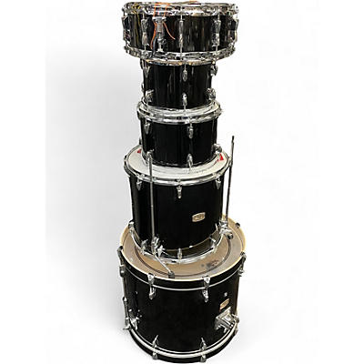Used Yamaha 5 Piece Stage Custom Black Drum Kit