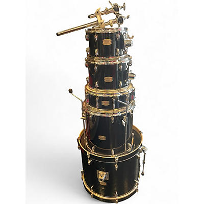 Used Yamaha 5 Piece Stage Custom Black Drum Kit