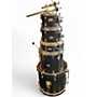 Used Yamaha 5 Piece Stage Custom Black Drum Kit Black