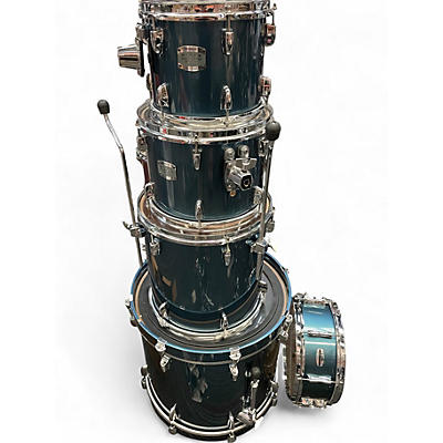 Used Yamaha 5 Piece Stage Custom Blue Metallic Drum Kit