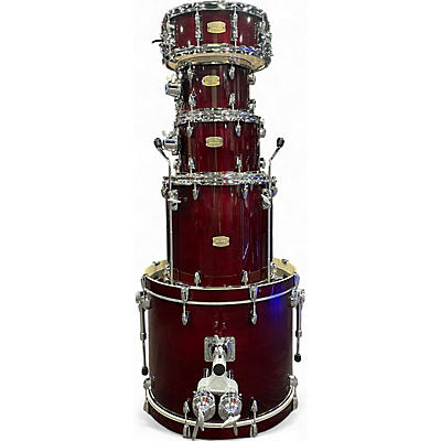 Used Yamaha 5 Piece Stage Custom CRANBERRY RED Drum Kit
