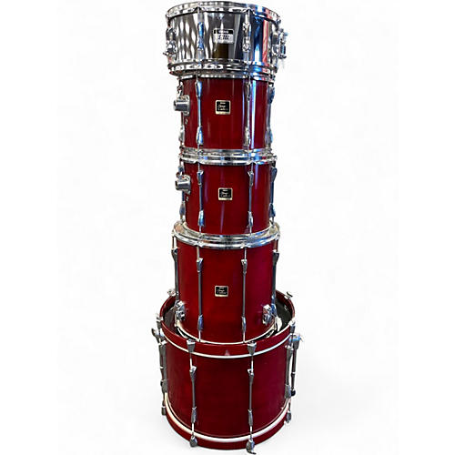 Used Yamaha 5 Piece Stage Custom Cranberry Red Drum Kit Cranberry Red