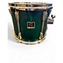 Used Yamaha 5 Piece Stage Custom Emerald Green Drum Kit Emerald Green
