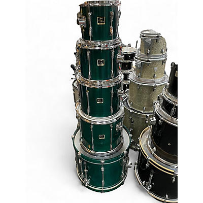 Used Yamaha 5 Piece Stage Custom Green Drum Kit