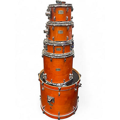 Used Yamaha 5 Piece Stage Custom Orange Drum Kit