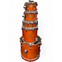 Used Yamaha 5 Piece Stage Custom Orange Drum Kit Orange