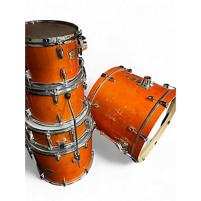 Used Yamaha 5 Piece Stage Custom Orange Drum Kit