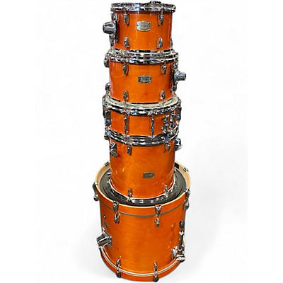 Used Yamaha 5 Piece Stage Custom Orange Drum Kit