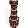 Used Yamaha 5 Piece Stage Custom Plum Drum Kit Plum