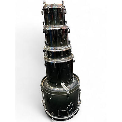 Used Yamaha 5 Piece Stage Custom Raven Black Drum Kit