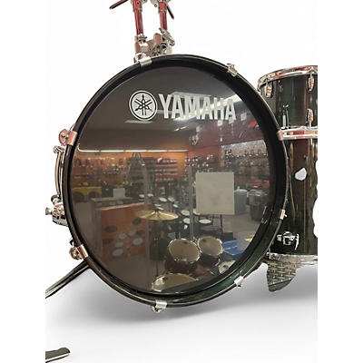 Used Yamaha 5 Piece Stage Custom Trans Black Drum Kit