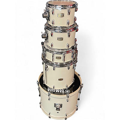 Used Yamaha 5 Piece Stage Custom White Drum Kit