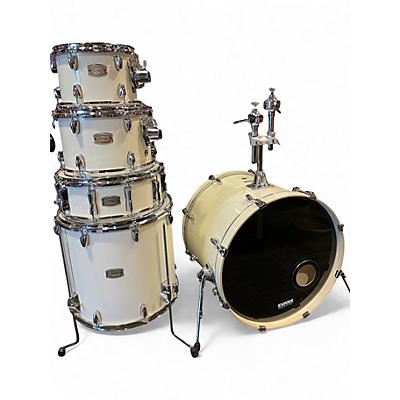 Used Yamaha 5 Piece Stage Custom White Drum Kit