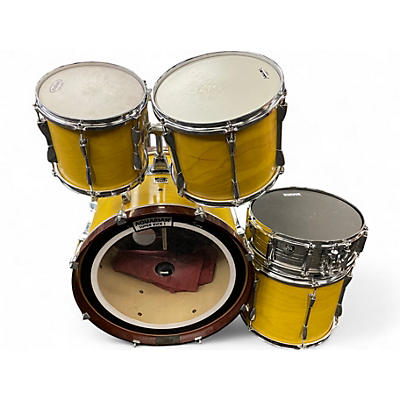 Used Yamaha 5 Piece Stage Custom Yellow Stain Drum Kit
