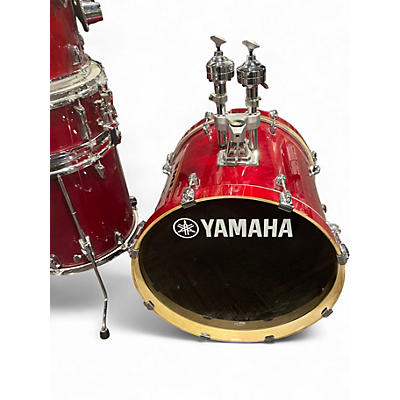 Used Yamaha 5 Piece Stage Custom red Drum Kit