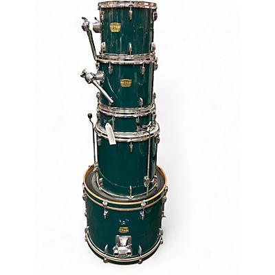 Used Yamaha 5 Piece YD 5 Piece Green Drum Kit Green Drum Kit