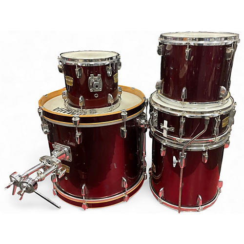 Used Yamaha 5 Piece YD Red Drum Kit Red