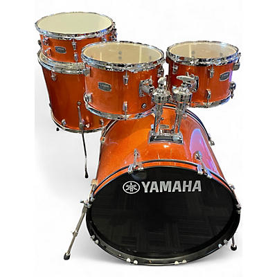 Used Yamaha 5 Piece rydeen 5 piece Orange Drum Kit