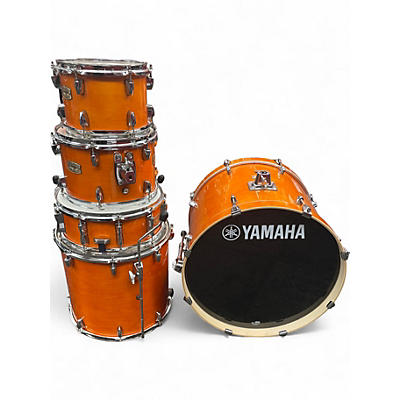 Used Yamaha 5 Piece stage custom Orange Drum Kit