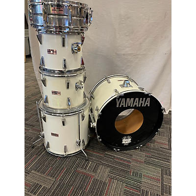 Used Yamaha 5 piece 8000 SERIES DRUM KIT White Drum Kit