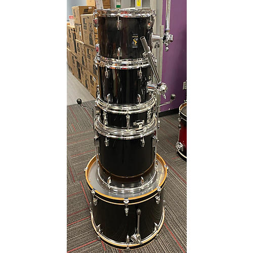 Used Yamaha 5 piece Rydeen Black Drum Kit Black