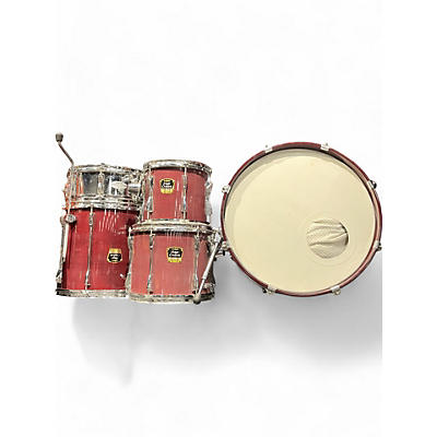 Used Yamaha 5 piece Stage Custom Red Drum Kit